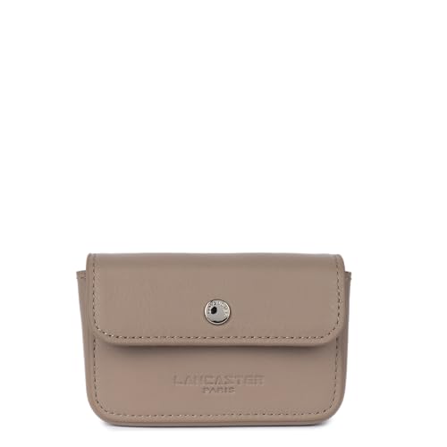 Lancaster | Soft PM – Kartenhalter aus Rindsleder, volle Blume, Kieselstein, dunkel von Lancaster