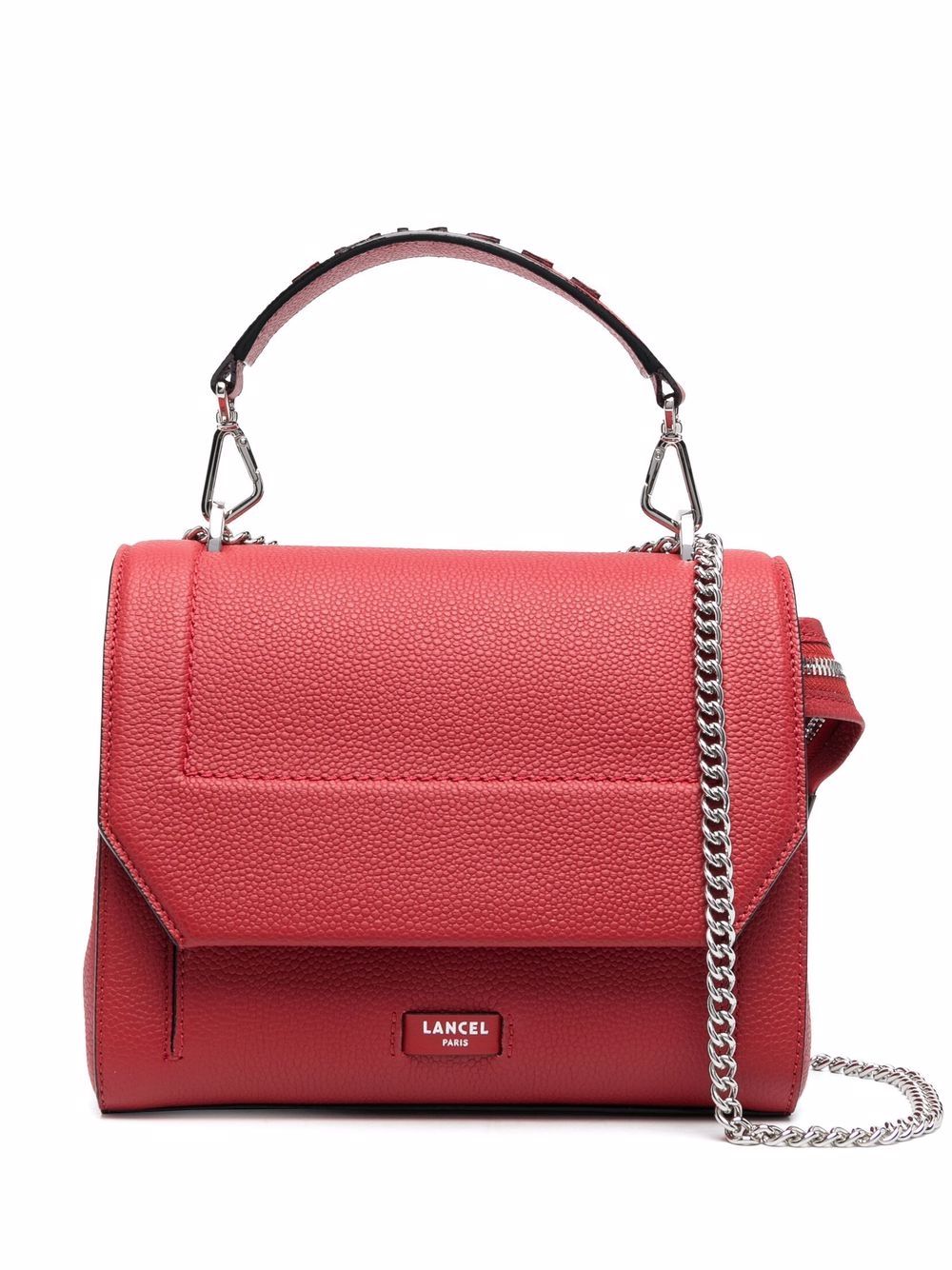 Lancel Handtasche mit Kettenriemen - Rot von Lancel