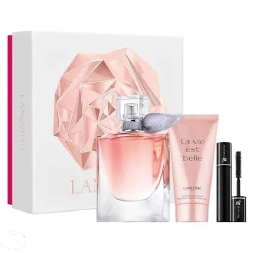 Lancome La vie est Belle Set-50ml edP + 50ml BL + 2ml Hypnóse 01 Nior Hypnotic Mascara von Lancome