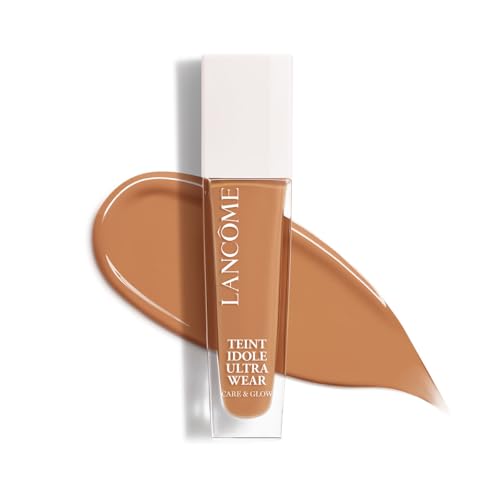 Lancôme Teint Idole Ultra Wear Care & Glow Foundation 450W, feuchtigkeitsspendende Foundation in Beige mit natürlichem Glow-Finish, bis zu 24h Halt, geeignet für alle Hauttypen, 30ml von Lancôme