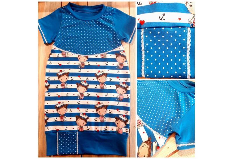 Land-Juwelen Ballonkleid MATROSENMÄDCHEN BLAU Longkleid von Land-Juwelen