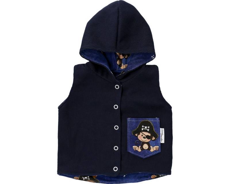 Land-Juwelen Fleeceweste Handmade Pirat Jungen Babyweste, Vest, ärmellos, Funktionsweste, Strickweste Land-Juwelen Fleeceweste Handmade Pirat Jungen Babyweste, Vest, ärmellos, Funktionsweste, Strickweste von Land-Juwelen