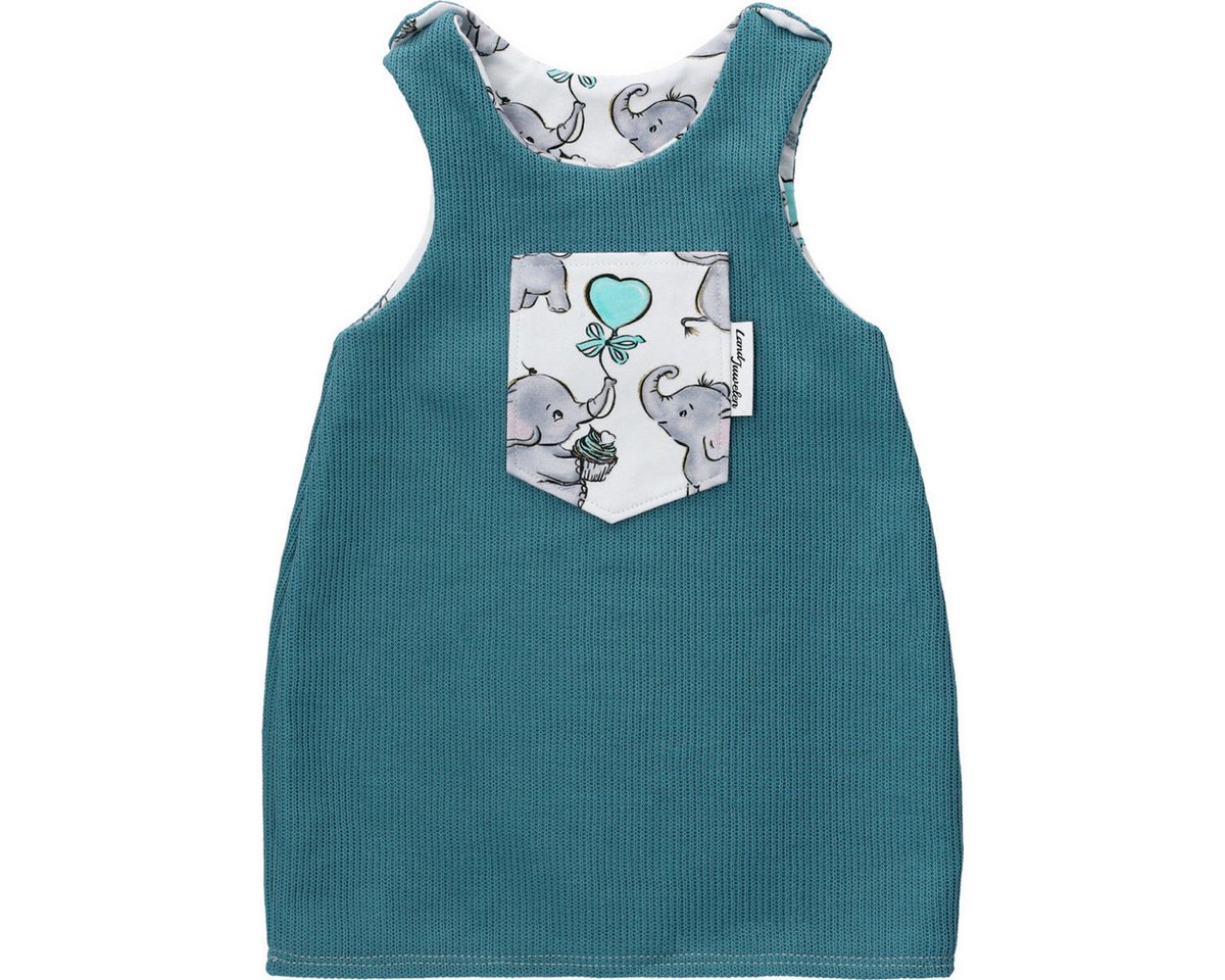Land-Juwelen Jerseykleid Handmade Elefant Mädchen Bekleidung, Outfit, Dress, Robe, Sommerkleid von Land-Juwelen