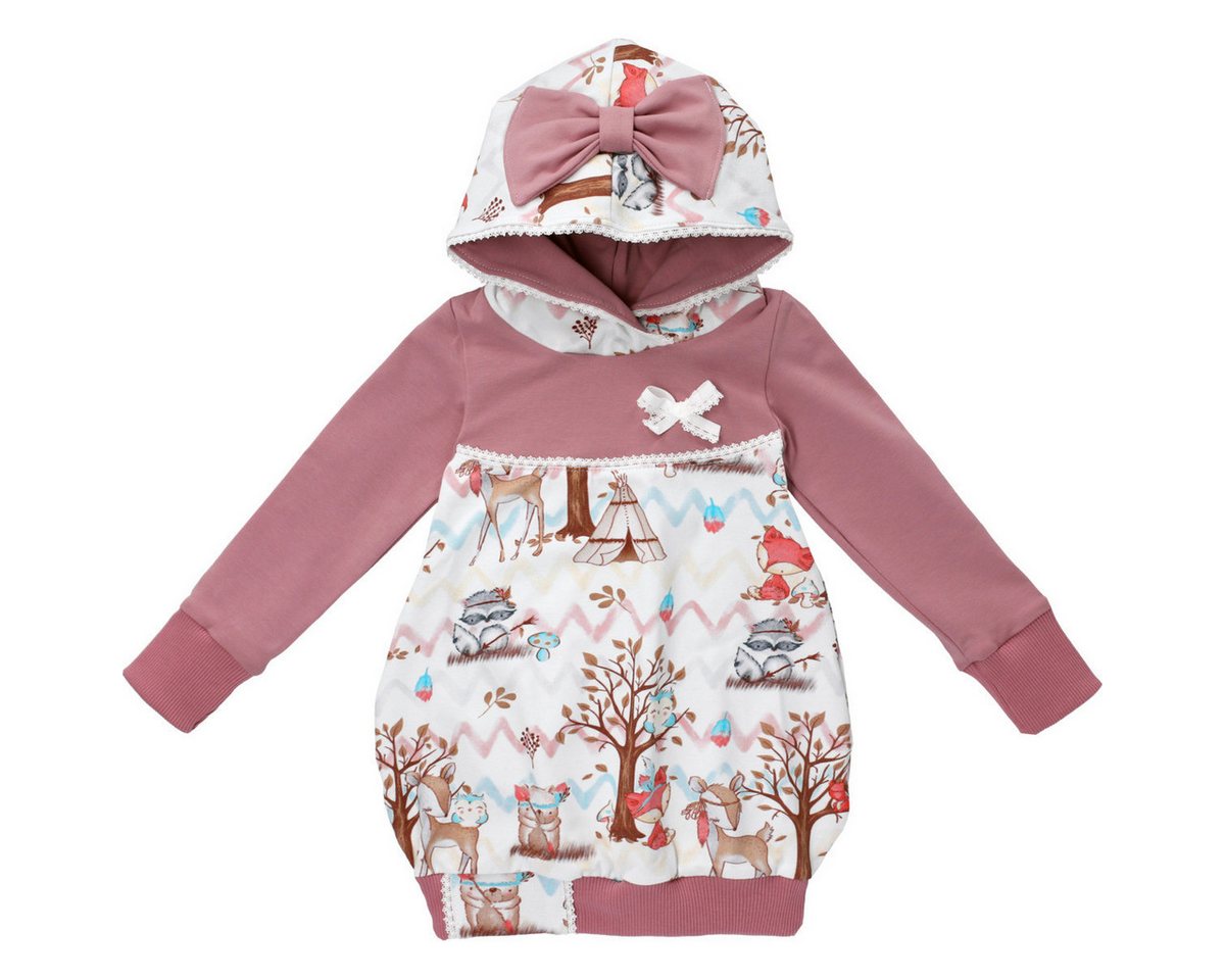 Land-Juwelen Jerseykleid Handmade Waldtiere Mädchen (1-tlg) Bekleidung, Outfit, Dress, Robe, Sommerkleid von Land-Juwelen