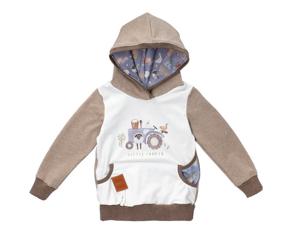 Land-Juwelen Kapuzenpullover Handmade Traktor Unisex Kinder Hoodie, Pullover, Sweatshirt, Hoody, Langarmshirt von Land-Juwelen