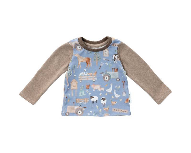 Land-Juwelen Langarmshirt Handmade Bauernhof Unisex Kinder Pullover, Sweatshirt, Pulli, Shirt, Longsleeve von Land-Juwelen