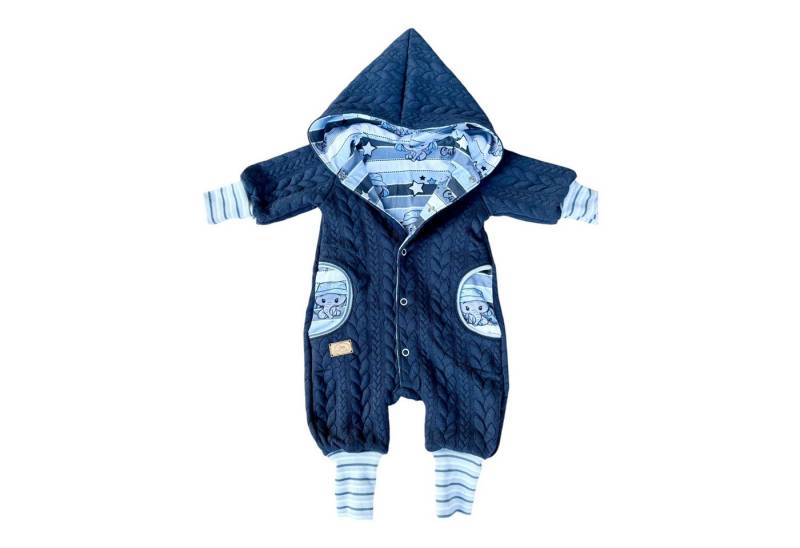 Land-Juwelen Overall Overall Zopfstrick Elefant blau von Land-Juwelen