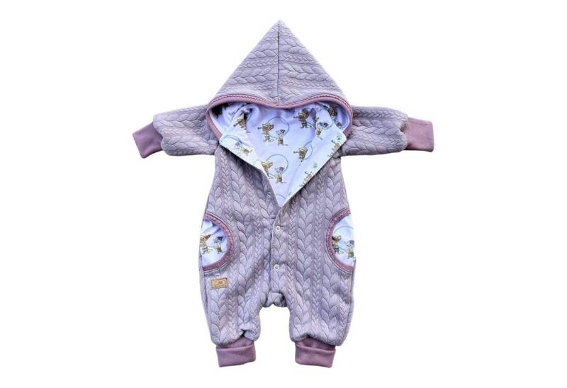 Land-Juwelen Overall Overall Zopfstrick altrosa Bademeusel Mäuse Spitzenverzierung von Land-Juwelen