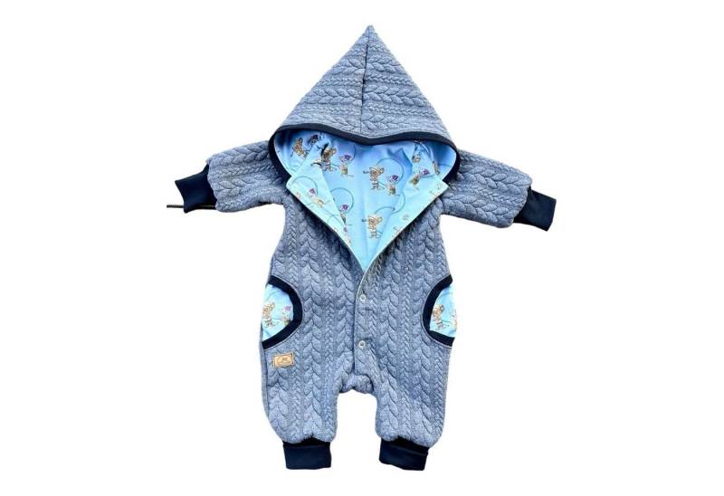 Land-Juwelen Overall Overall mit Zopfmuster grau blau Bademeusel von Land-Juwelen