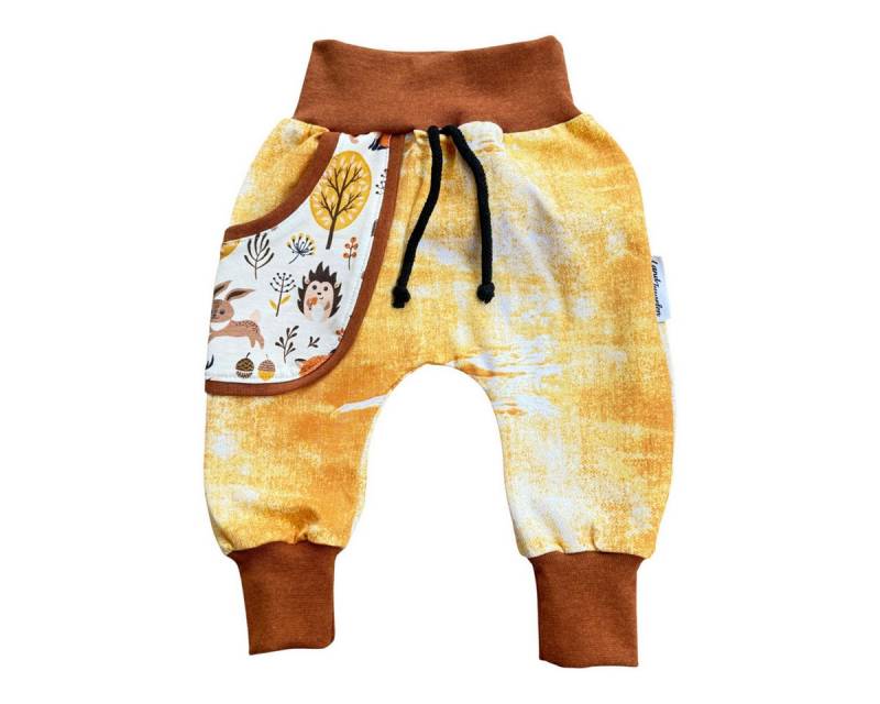 Land-Juwelen Stoffhose Handmade Waldtiere Unisex Kinder (1-tlg) Stoffhose, Jogginghose, Jogger, Sporthose, Chino von Land-Juwelen