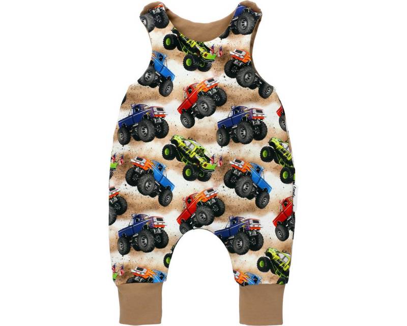 Land-Juwelen Strampler Handmade Auto Jungen Einteiler, Overall, Babyanzug, Babyoverall, Babyanzug von Land-Juwelen