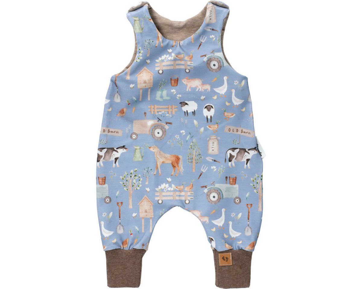 Land-Juwelen Strampler Handmade Bauernhof Unisex Kinder Einteiler, Overall, Babyanzug, Babyoverall, Babyanzug von Land-Juwelen