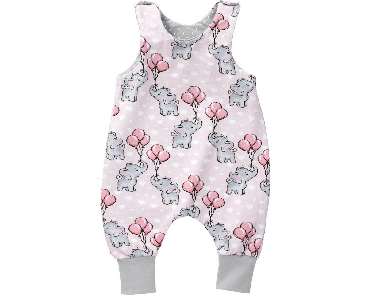 Land-Juwelen Strampler Handmade Elefant Mädchen Einteiler, Overall, Babyanzug, Babyoverall, Babyanzug von Land-Juwelen