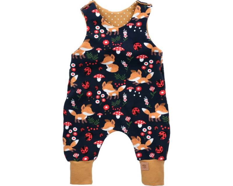 Land-Juwelen Strampler Handmade Fuchs Unisex Kinder Einteiler, Overall, Babyanzug, Babyoverall, Babyanzug von Land-Juwelen