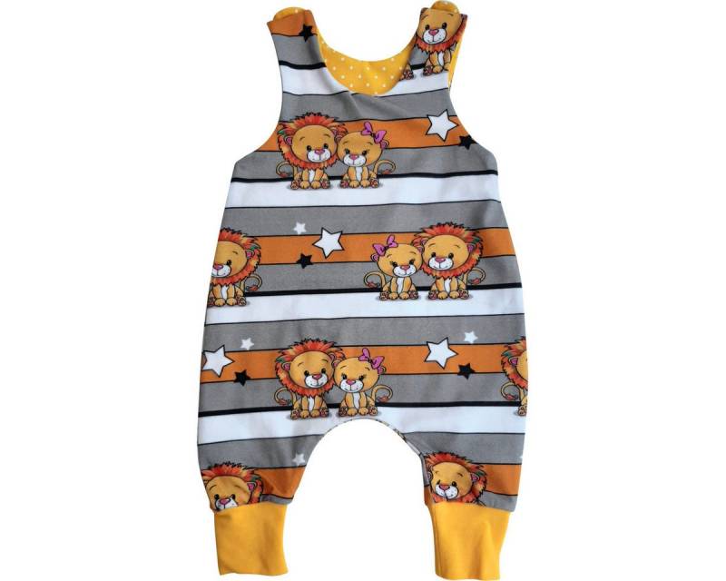 Land-Juwelen Strampler Handmade Löwe Unisex Kinder Einteiler, Overall, Babyanzug, Babyoverall, Babyanzug von Land-Juwelen