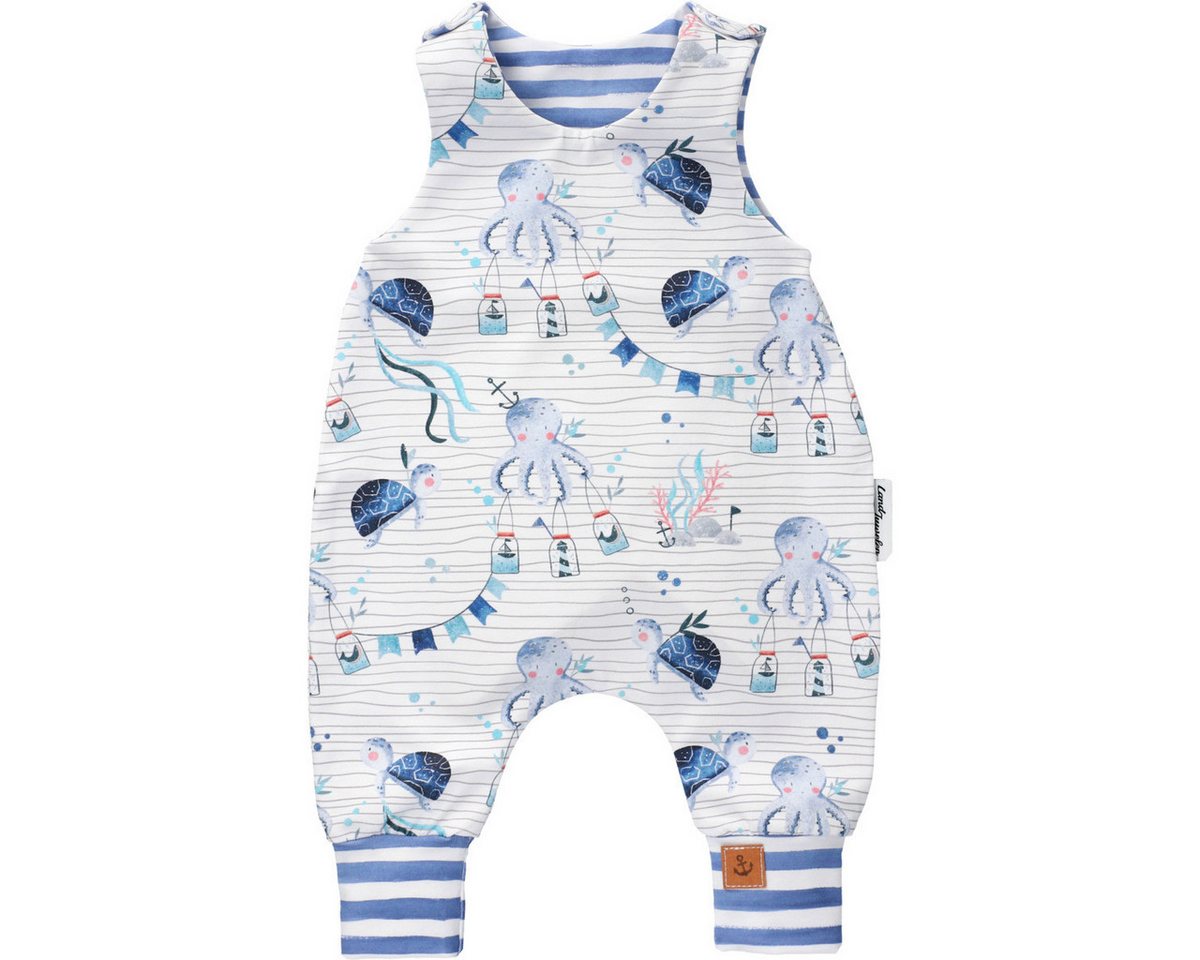 Land-Juwelen Strampler Handmade Tintenfisch Unisex Kinder Einteiler, Overall, Babyanzug, Babyoverall, Babyanzug von Land-Juwelen