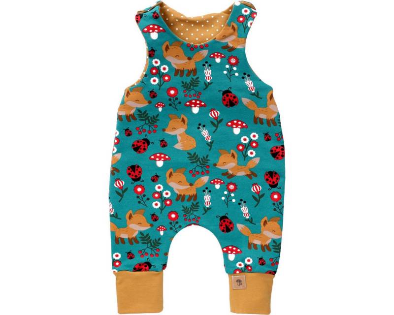 Land-Juwelen Strampler Handmade Waldtiere Unisex Kinder Einteiler, Overall, Babyanzug, Babyoverall, Babyanzug von Land-Juwelen