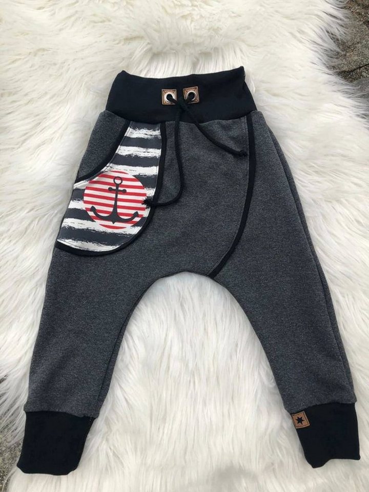 Land-Juwelen Sweathose SCHWARZ ROT ANKER Sweathose von Land-Juwelen