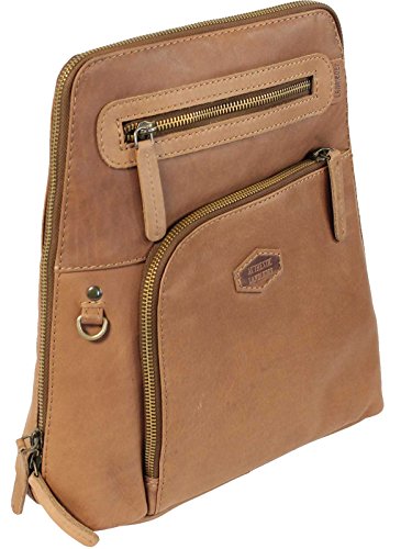 LANDLEDER Rucksack ECHT LEDER braun Damen von Landleder