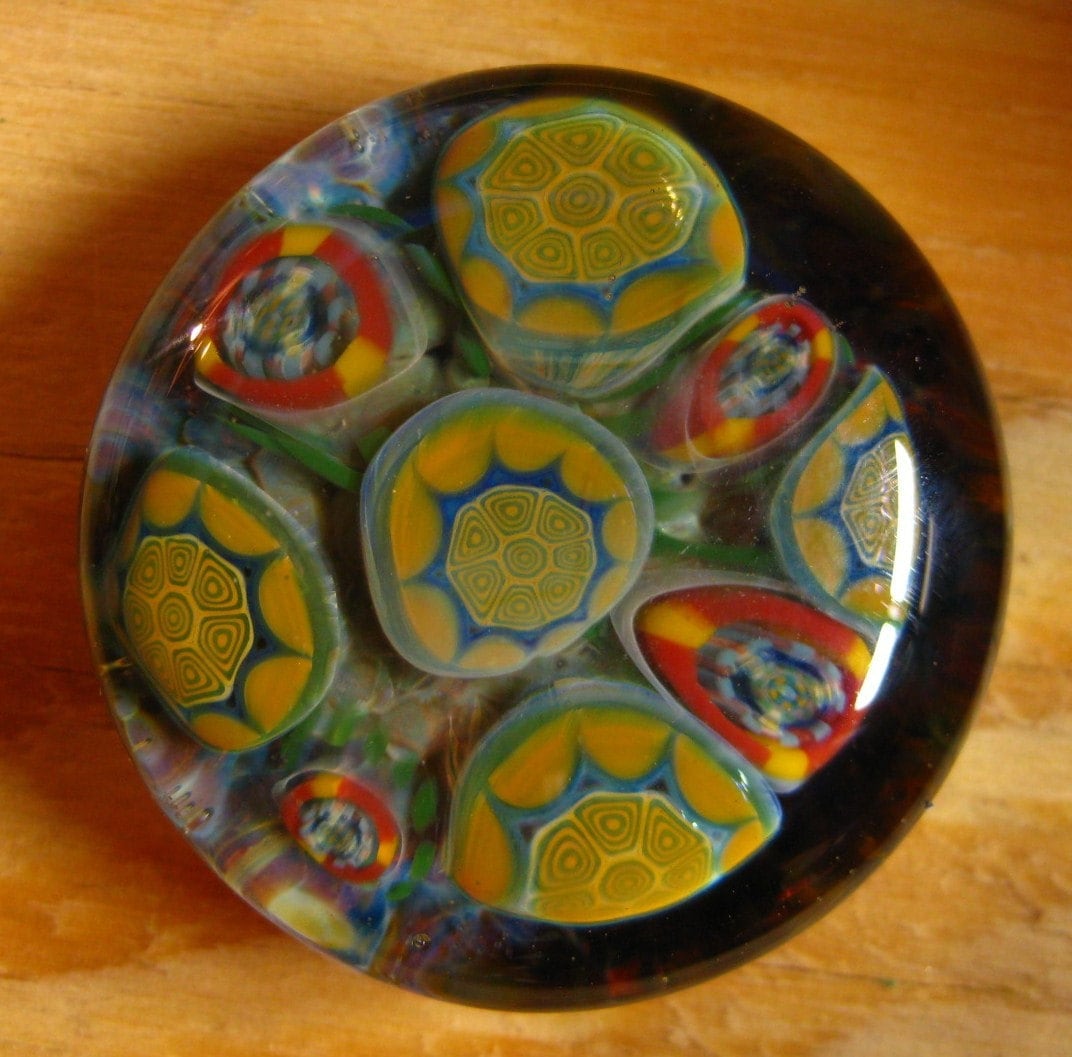 3D Murrine Briefbeschwerer Oder Cabachon 3D Murrine Briefbeschwerer Oder Cabachon von LandOfTheSkyGlass