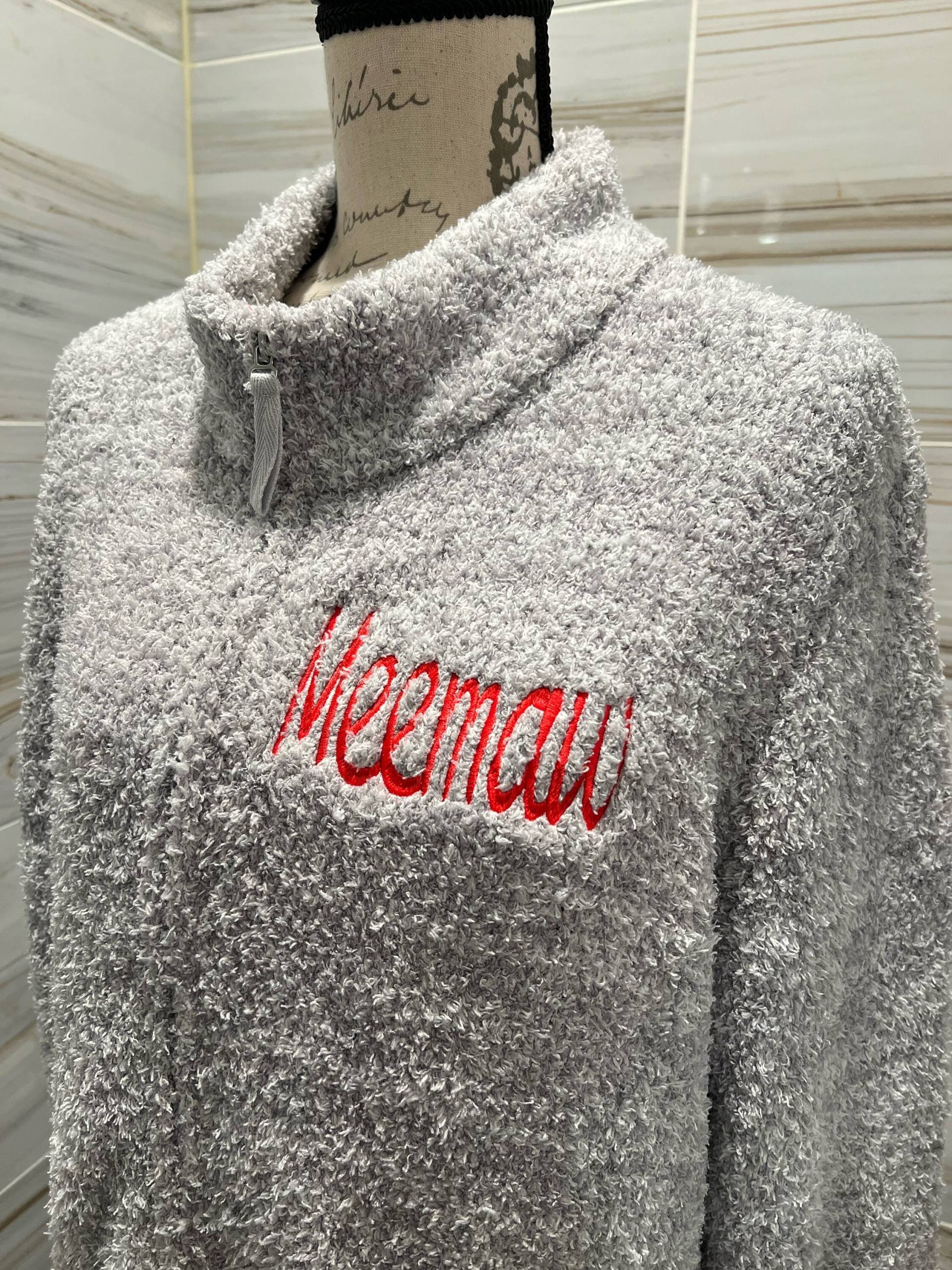Damen Gemütliche Grau Zip Robe Personalisiert Mit Benutzerdefinierten Stickereien Damen Gemütliche Grau Zip Robe Personalisiert Mit Benutzerdefinierten Stickereien von LandenEmbroidery