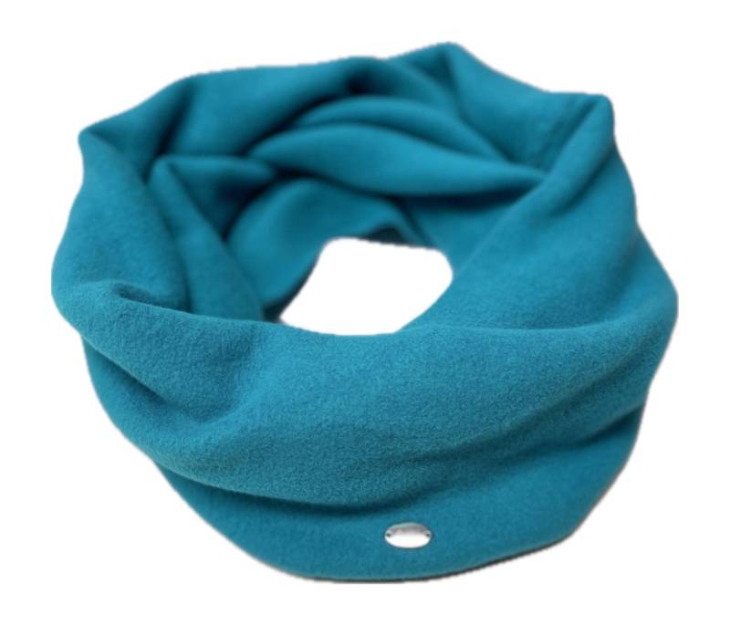 Landhuis Handmade - Kuscheliger Loop Aus Bio-Baumwollfleece Uni Blau-Türkis Landhuis Handmade - Kuscheliger Loop Aus Bio-Baumwollfleece Uni Blau-Türkis von LandhuisDe