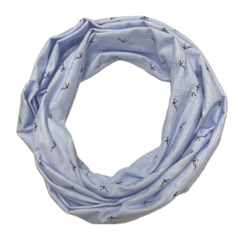Landhuis Handmade - Loop „Orca" Maritimer Schal in Blau Mit Orcas | Baumwoll-Jersey, Handgefertigt Landhuis Handmade - Loop „Orca" Maritimer Schal in Blau Mit Orcas | Baumwoll-Jersey, Handgefertigt von LandhuisDe