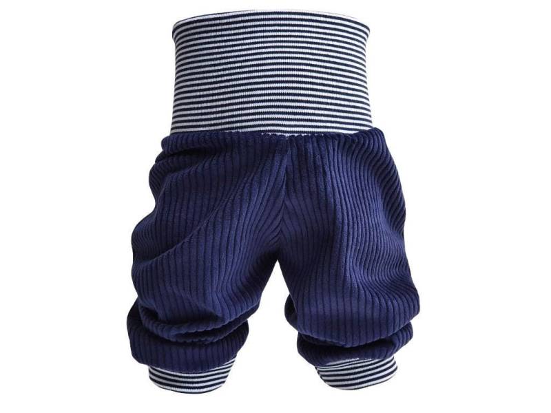 Pumphose Baby Kind Breitcord Dunkelblau Gr. 68 - 122 von LandkinderLaden