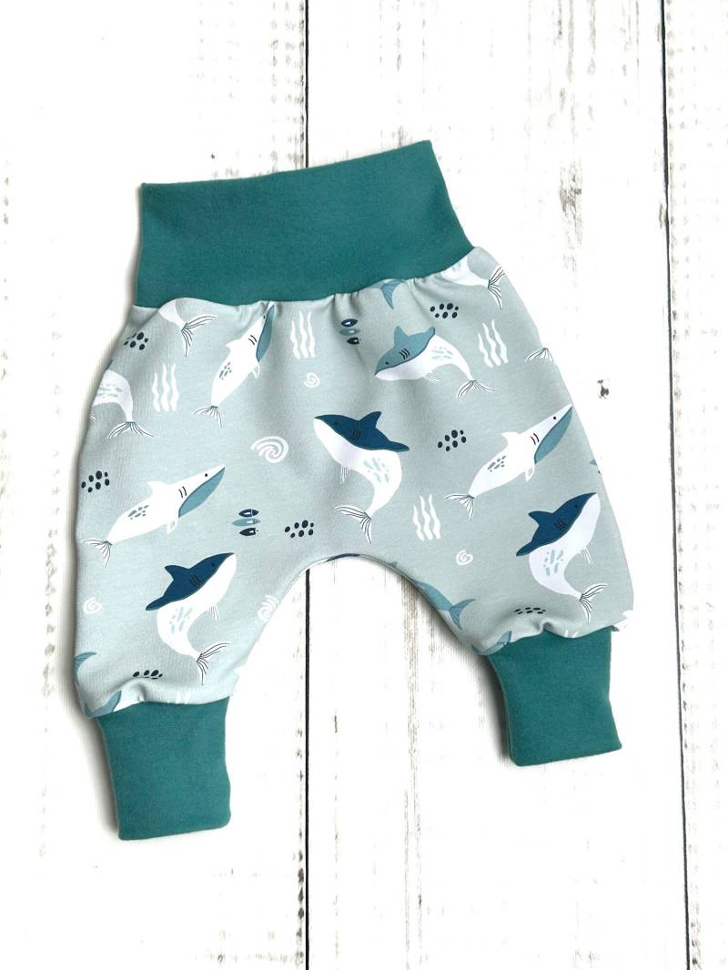 Pumphose Babyhose Bio Hose Baggy Baby Kind Ocean Gr. 56 - 98 von LandkinderLaden