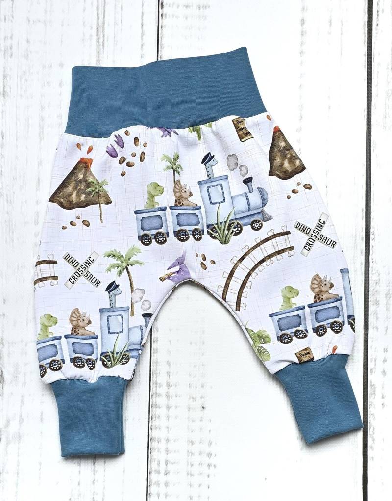 Pumphose Babyhose Hose Baby Kind Dino Crossing Gr. 56 - 104 von LandkinderLaden