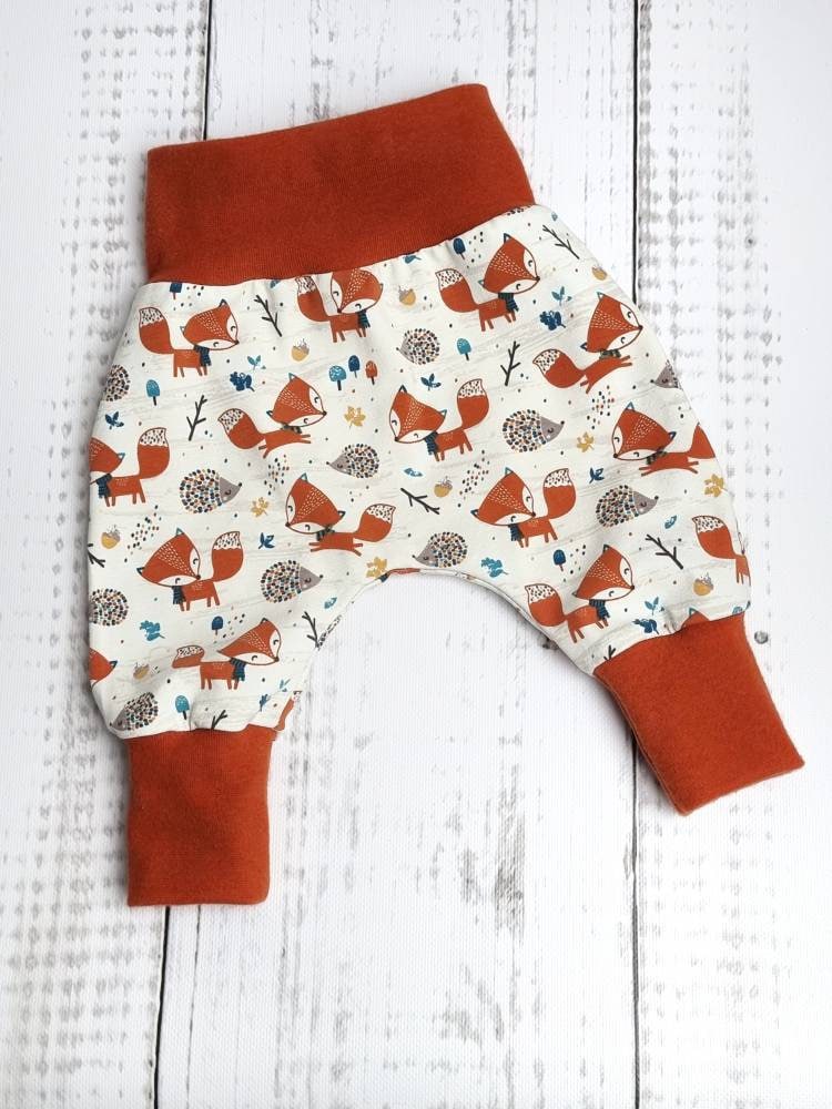 Pumphose Babyhose Hose Baby Kind Junge Mädchen Fuchs Gr. 56 - 98 von LandkinderLaden