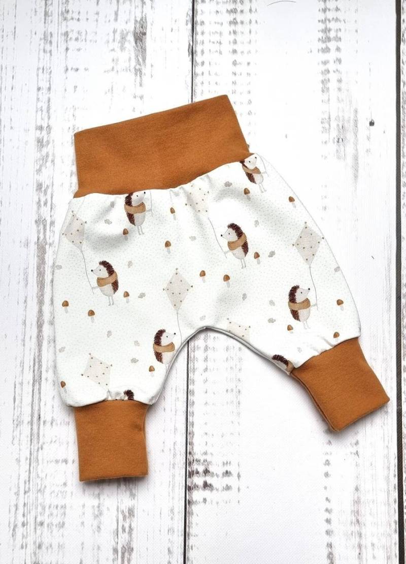 Pumphose Babyhose Hose Baby Kind Junge Mädchen Igel Im Herbst Gr. 56 - 98 von LandkinderLaden