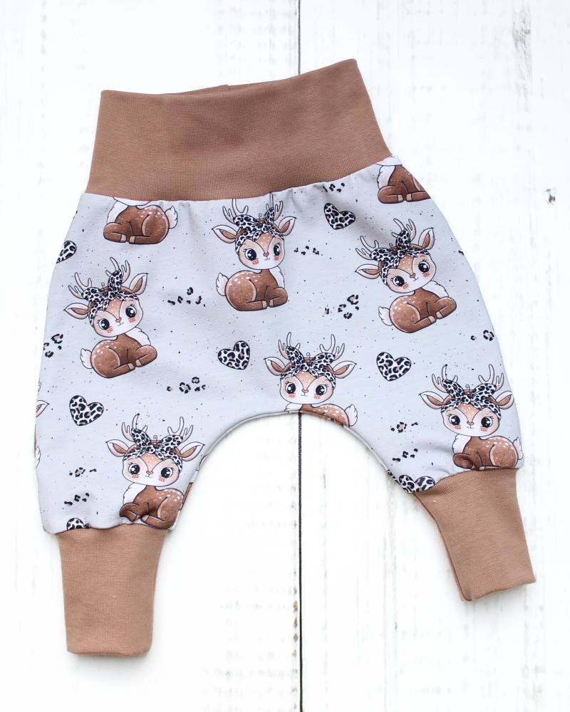 Pumphose Babyhose Hose Baby Kind Junge Mädchen Sweet Deer Gr. 56 - 98 von LandkinderLaden