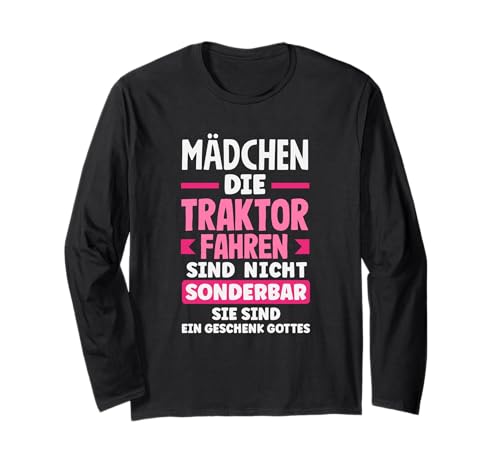 Mädchen Die Traktor Fahren Sind Geschenk Gottes Langarmshirt Mädchen Die Traktor Fahren Sind Geschenk Gottes Langarmshirt von Landleben Humor Traktor Fans Geschenke