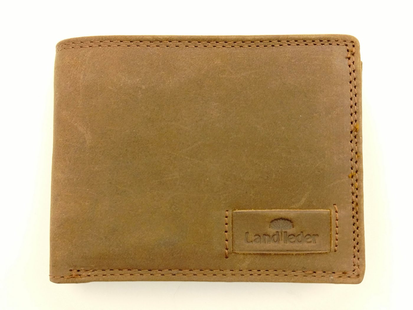 Landleder Geldbörse Landleder Lederbörse Querformat im Vintage Look – Hosentaschenbörse von Landleder