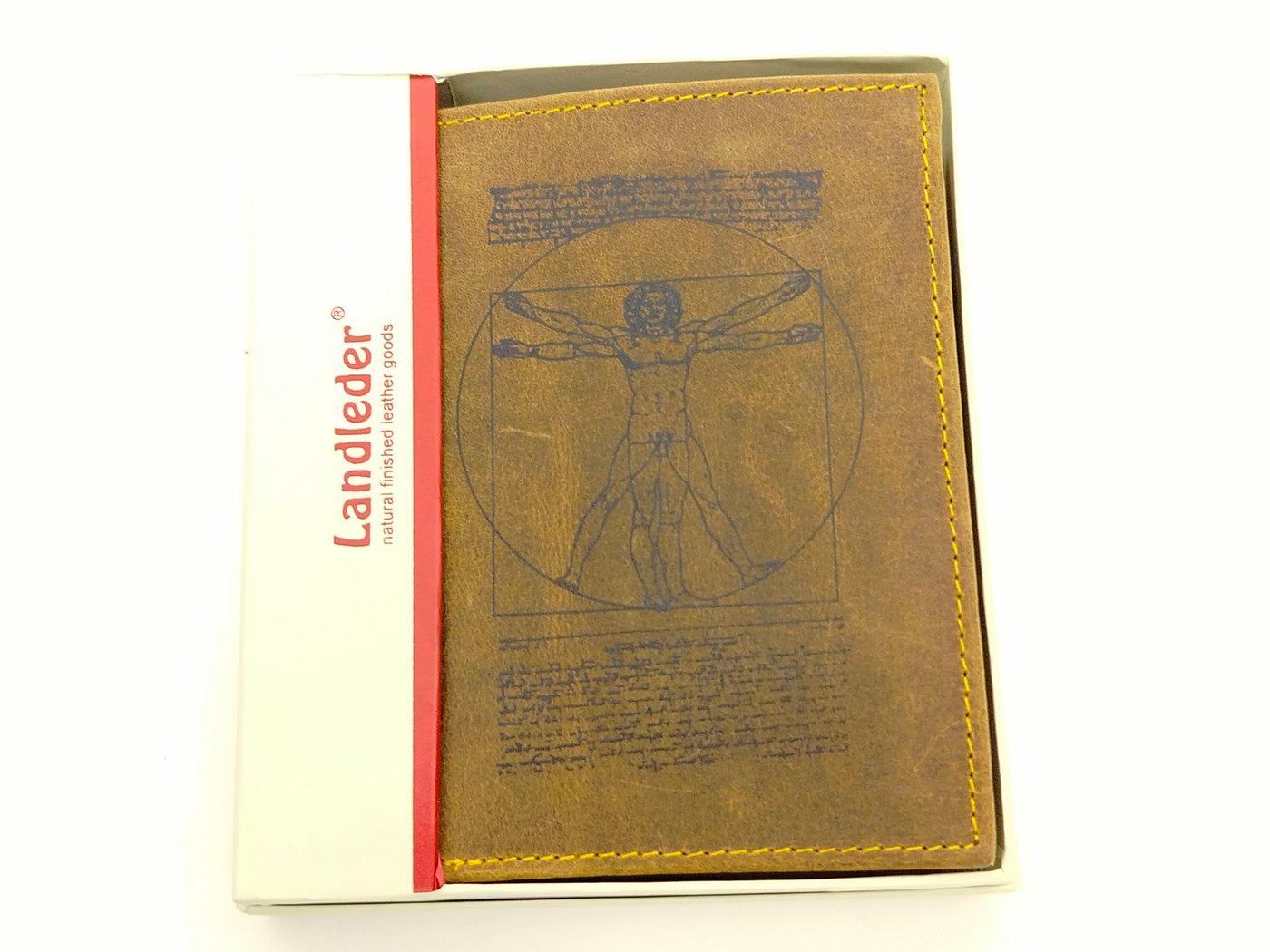 Landleder Geldbörse SN Landleder 3 tlg. Kombibörse / Vintage-Anatomy (25-braun) von Landleder