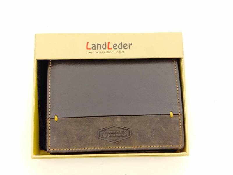 Landleder Geldbörse SN Landleder LA BORSA / Kombibörse - (20)-schwarz/(25) braun von Landleder