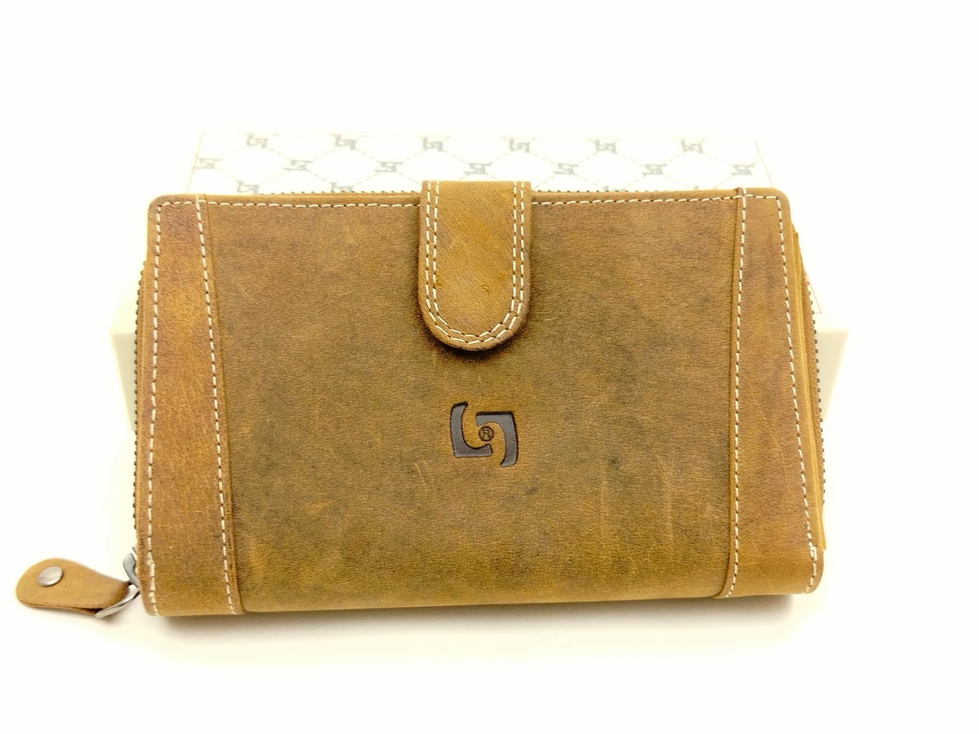 Landleder Geldbörse SN Landleder RV-Langbörse / OLD-SCHOOL- (25)-vintage-brown von Landleder