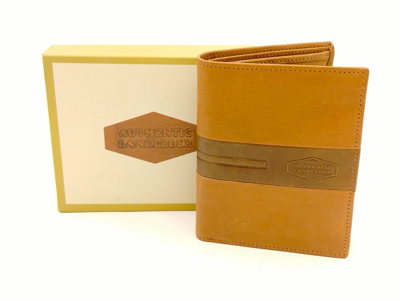 Landleder Geldbörse SN Landleder Scheintasche Hoch "GEORGIA" (24-cognac) von Landleder