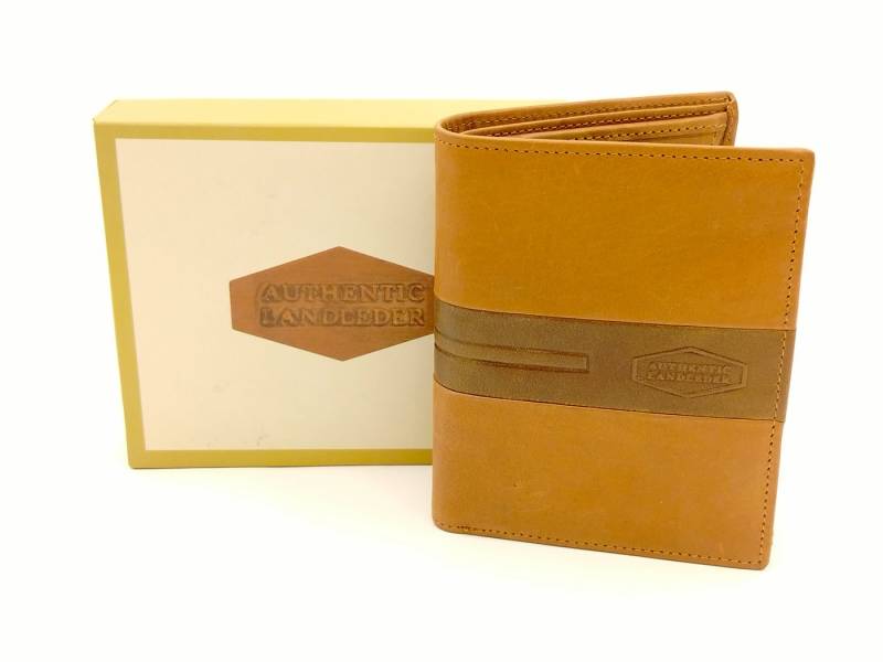 Landleder Geldbörse SN Landleder Scheintasche Hoch "GEORGIA" (24-cognac) von Landleder