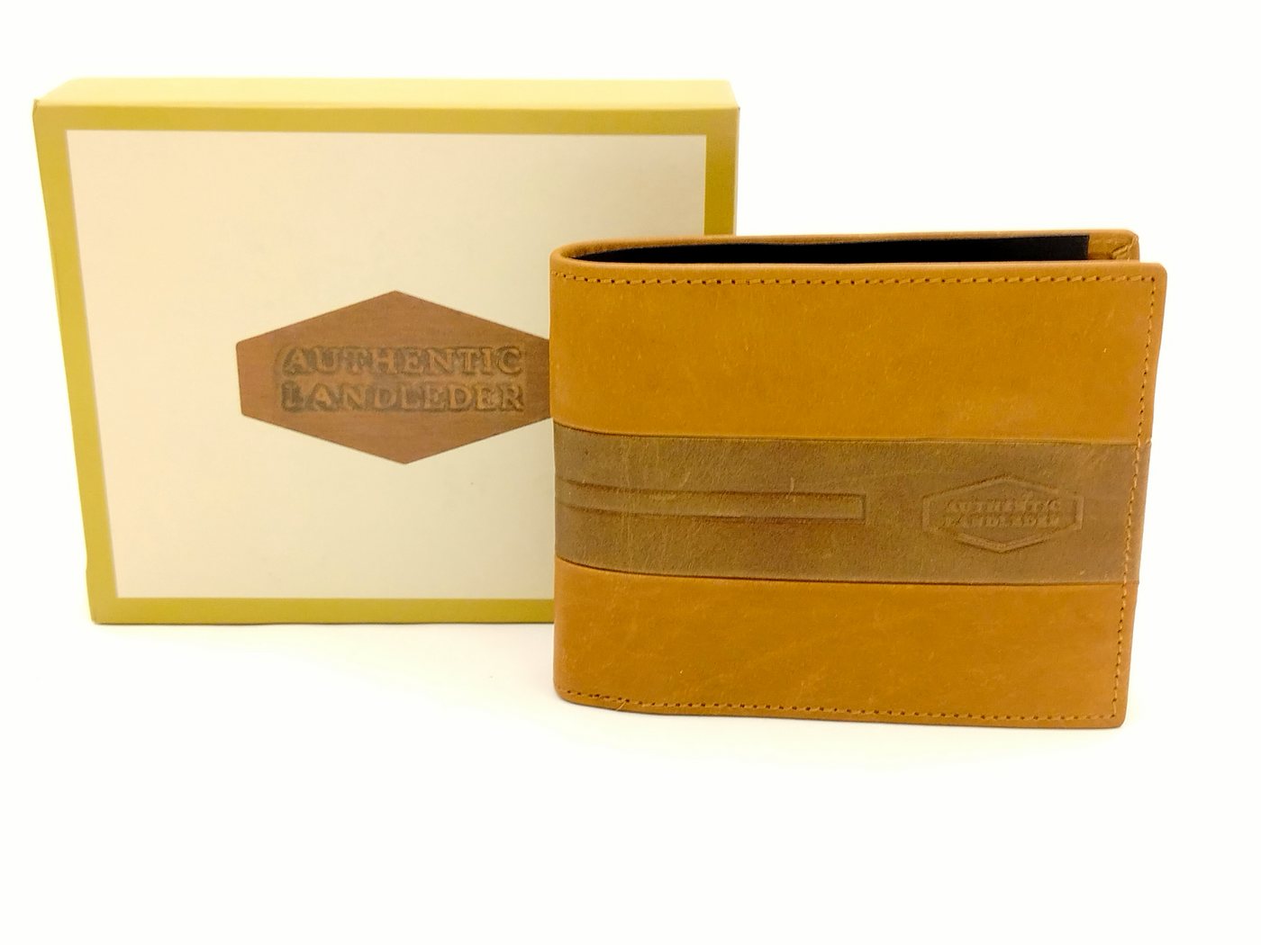 Landleder Geldbörse SN Landleder Scheintasche Quer "GEORGIA" (24-cognac) von Landleder