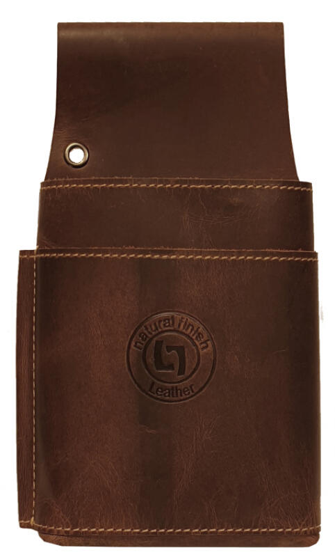 Landleder - LandLeder Holster-New Grassland Gürtel-Halfter für Kellnerbörse echt Leder brown Braun von Landleder