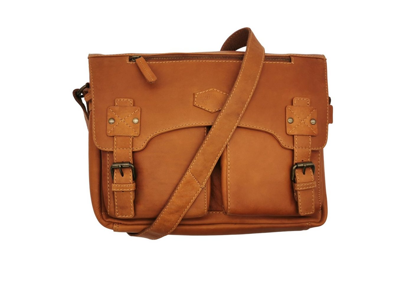 Landleder Laptoptasche Echtleder Businesstasche, Pullup Vollrindleder von Landleder