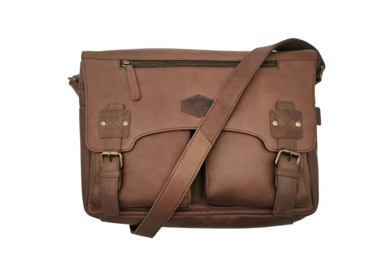 Landleder Laptoptasche Echtleder Businesstasche, Pullup Vollrindleder von Landleder