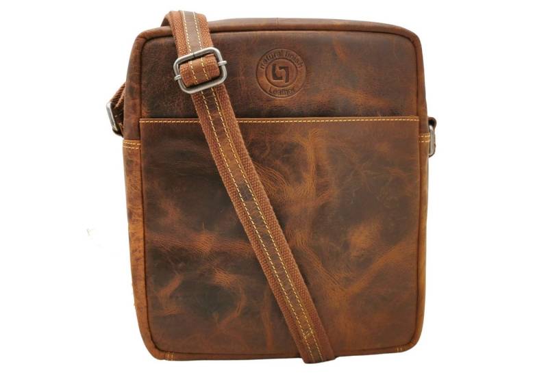 Landleder Messenger Bag große Umhängetasche in feinstem Rindleder, Vollrindleder von Landleder