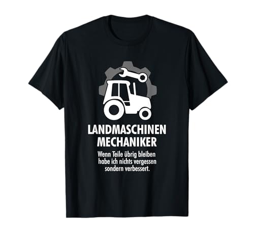 Landmaschinenmechaniker Sprüche - Herren - Erwachsene Männer, Agrarinteressierte, Landwirte - Schwarz - S - T-Shirt von Landmaschinenmechaniker Sprüche