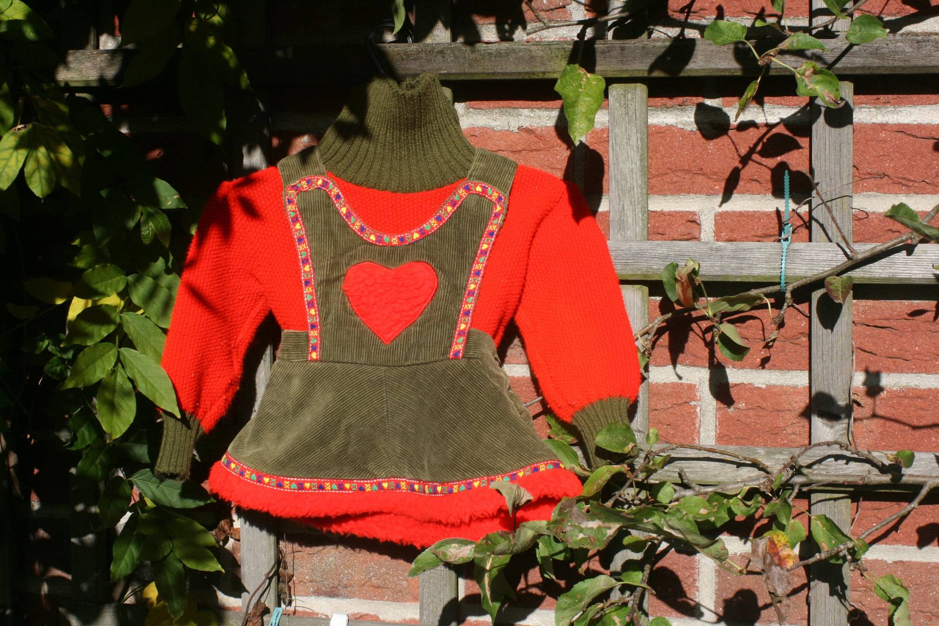 70Er Cord Latzrock Und Strickpulli 92/98 Süß von Landmum