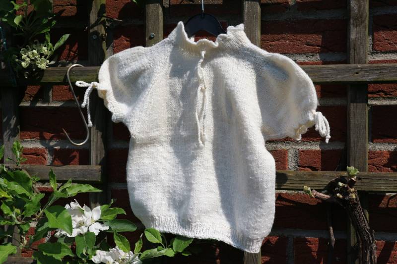 Häkelbluse 70Er Mädchenkleid 122 Vintage Kleidchen von Landmum