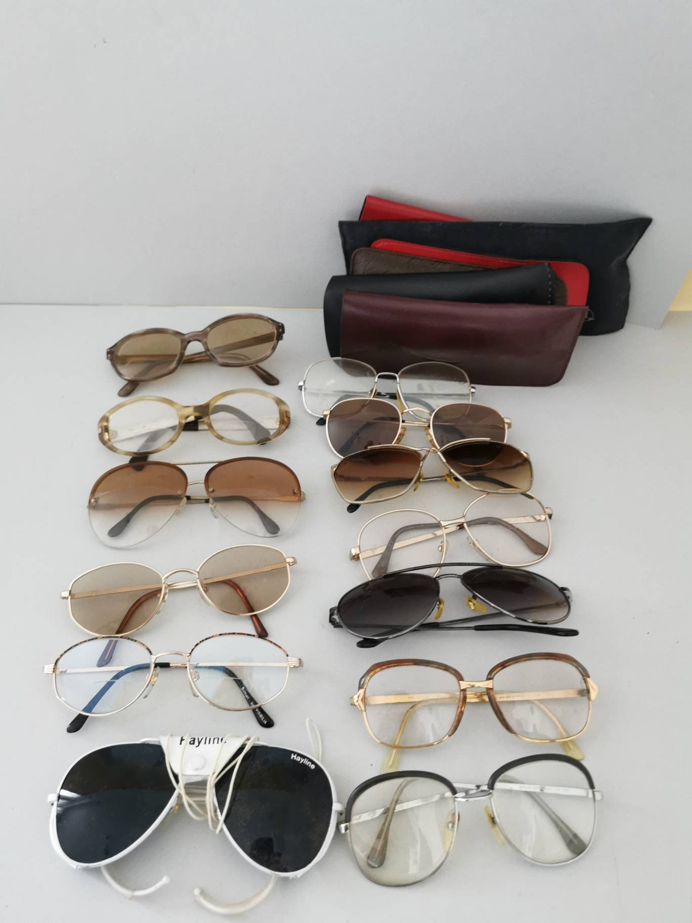 Konvolut 13x Nerd Brillengestell Mit Glas Model Brille Retro Look Bügellänge Glases von Landmum