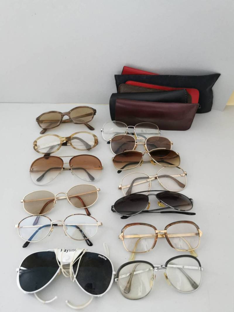 Konvolut 13x Nerd Brillengestell Mit Glas Model Brille Retro Look Bügellänge Glases von Landmum